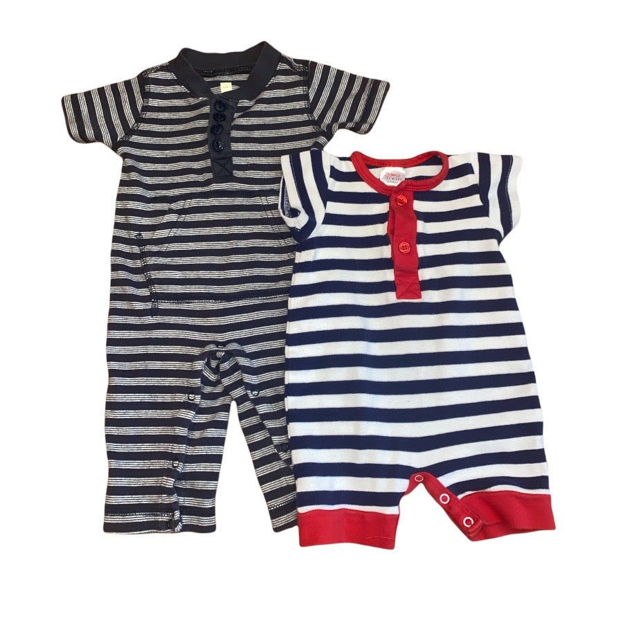 Striped Onesie Set 3M