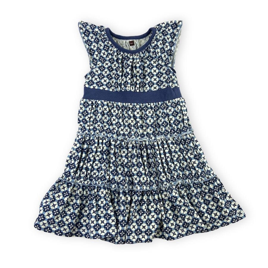 Tea Collection Capped-Sleeve Dress 3Y Clothing