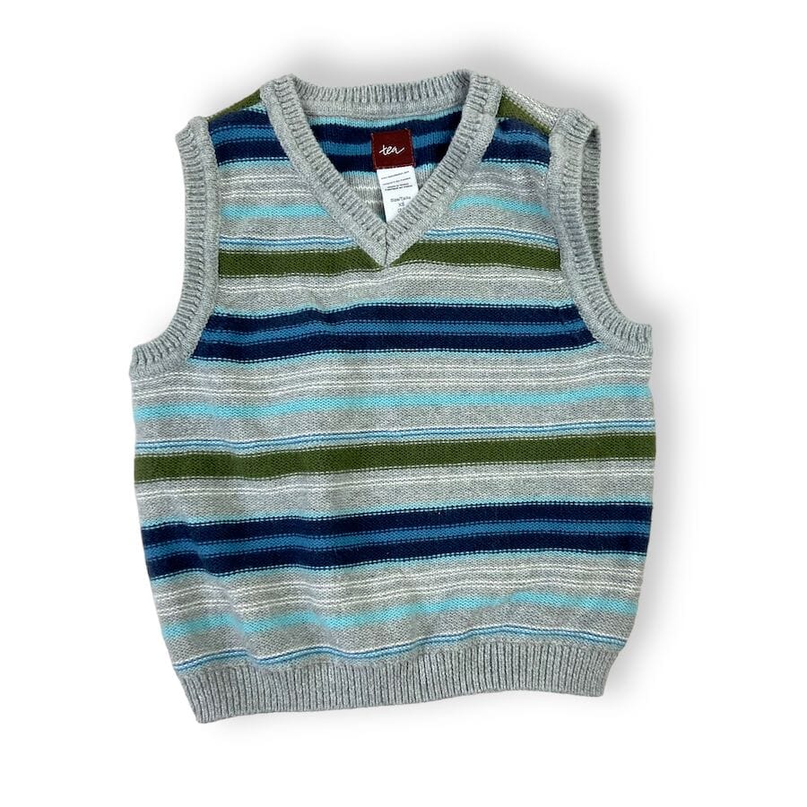 Tea Collection - Tea Collection Tee - shirt and Sweater Vest 2 - 3Y