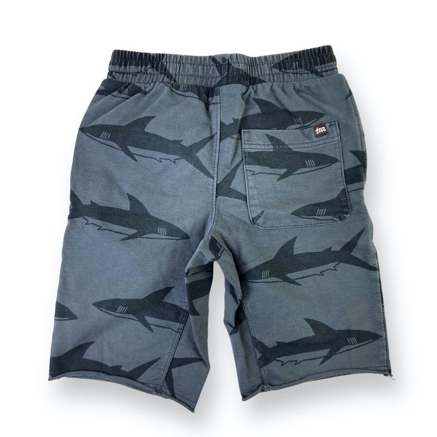 Tea - Tea Cotton Shorts Shark Print 10Y