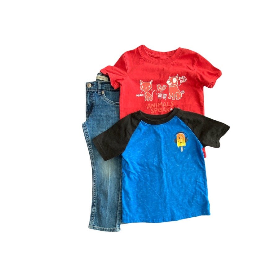 TOYCYCLE - Tee Shirt & Jeans Bundle 4T