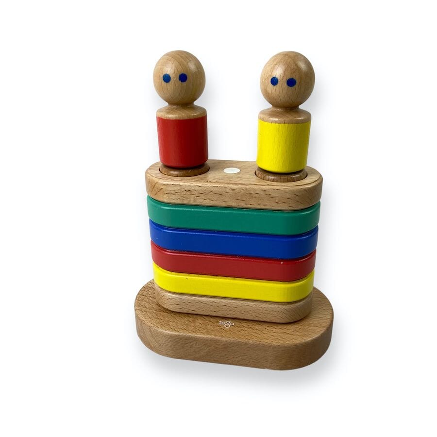 Tegu 11-Piece Magnetic Stacker Toys
