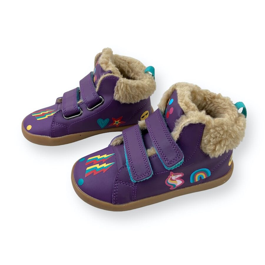 Ten Little - Ten Little Furry High Top Shoes Size 11