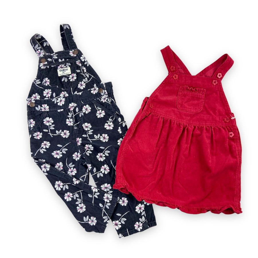 Toddler Overalls Bundle 18M