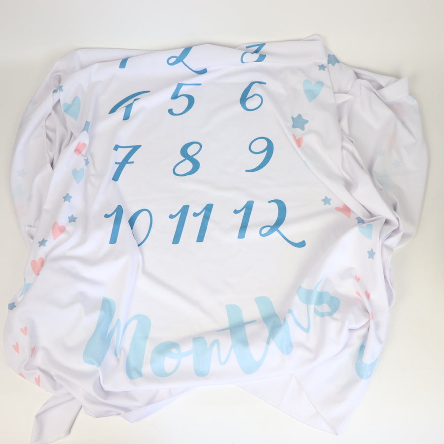 Twin Photo Milestone Blanket