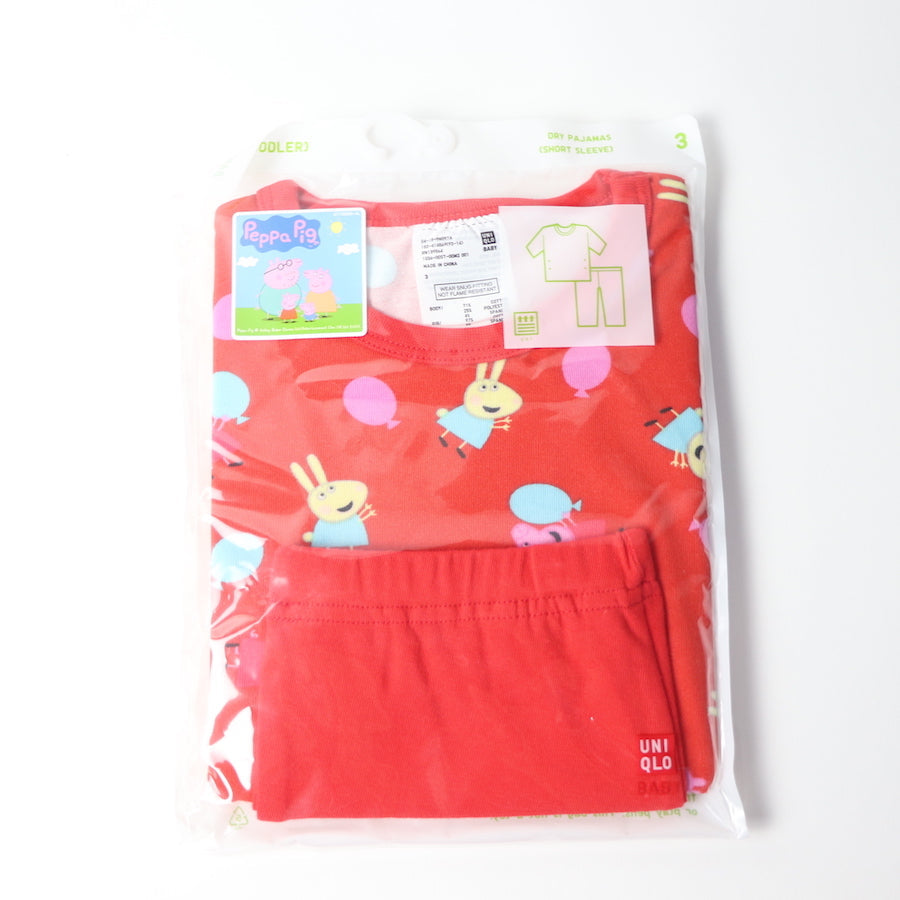 Uniqlo Peppa Pig Pajamas 3T