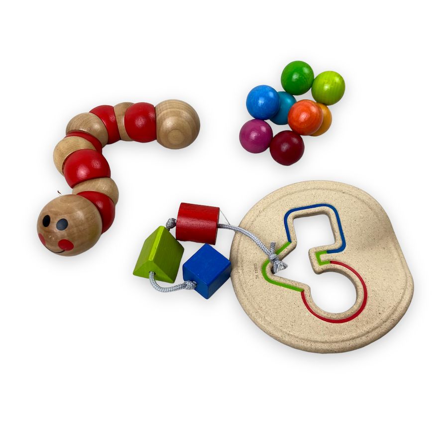 TOYCYCLE - Wooden Baby Toys Bundle - Haba Clutching Toy