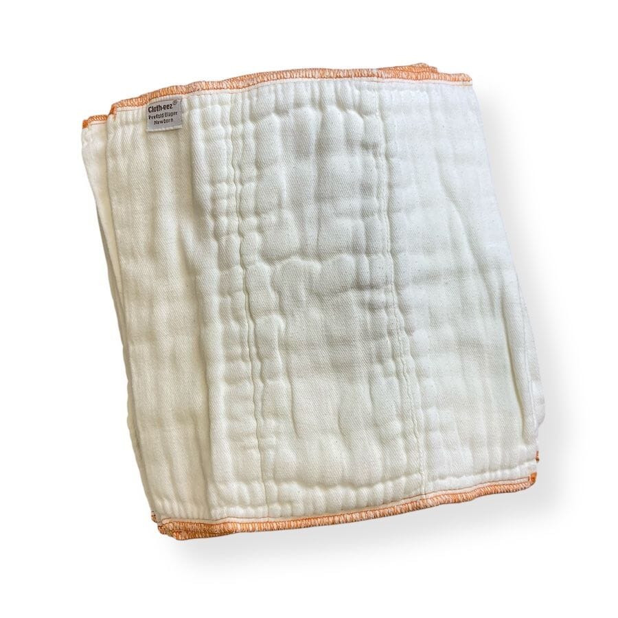 Cloth - eez - 1 Dozen Cloth - eez Prefold Diapers - Newborn