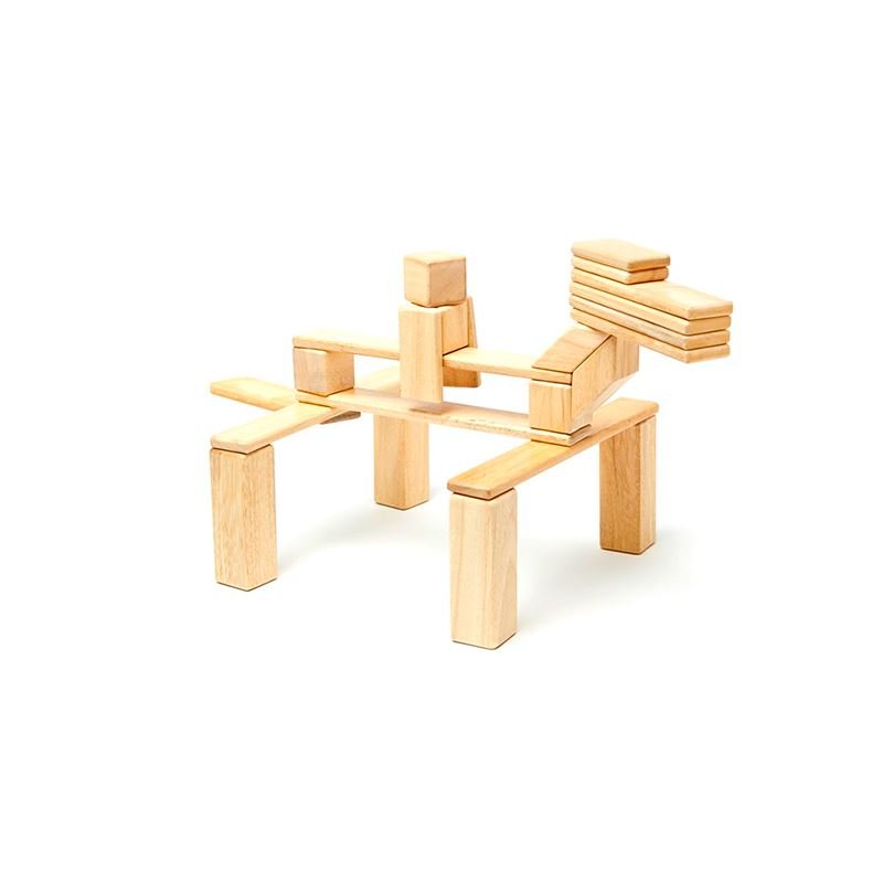 Tegu - 24 - Piece Set Magnetic Wooden Blocks Tegu Classics