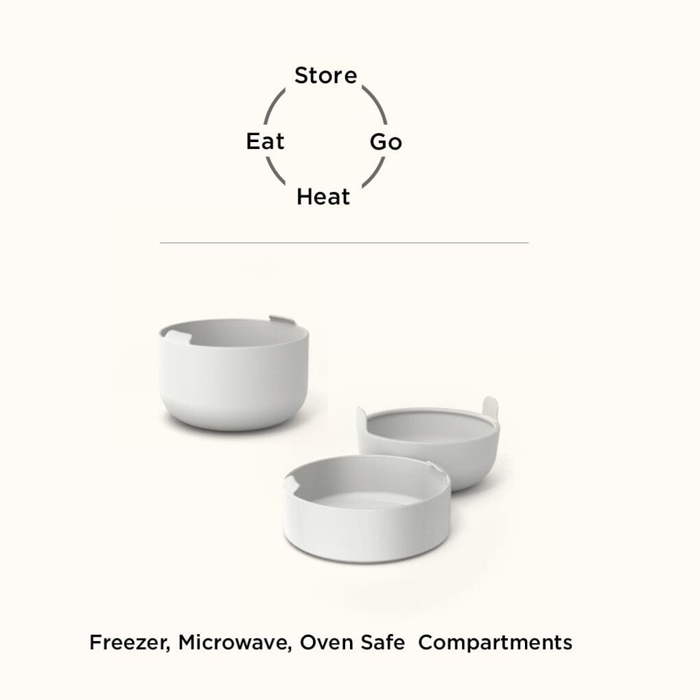 EKOBO USA - DS - 25 oz Lunch Set With Heat - Safe Insert - Cloud
