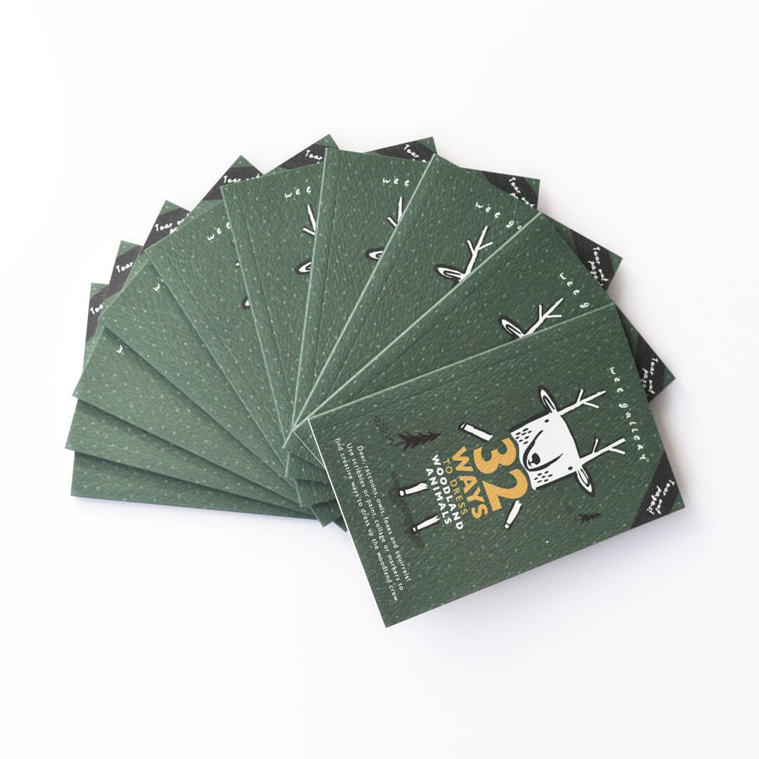 Wee Gallery - 32 Ways to Dress Woodland Animals (Box of 10)