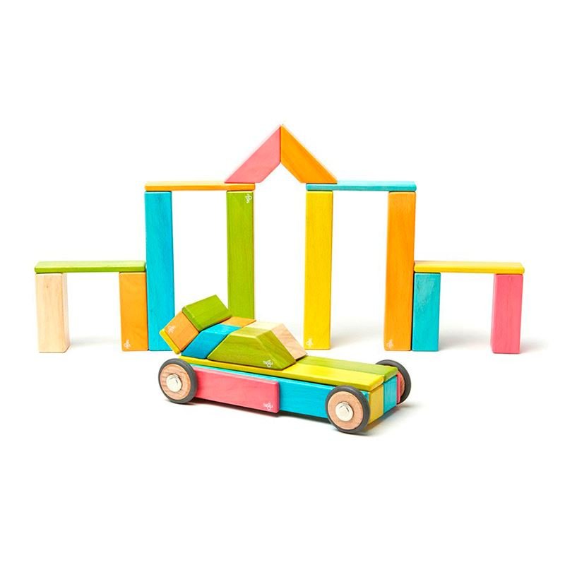 Tegu - 42 - Piece Set Magnetic Wooden Blocks Tegu Classics
