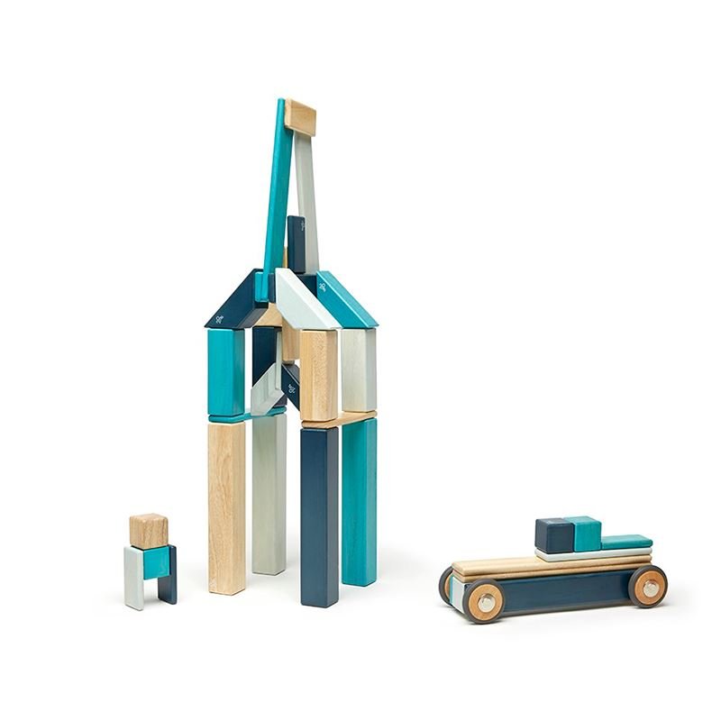 Tegu - 42 - Piece Set Magnetic Wooden Blocks Tegu Classics