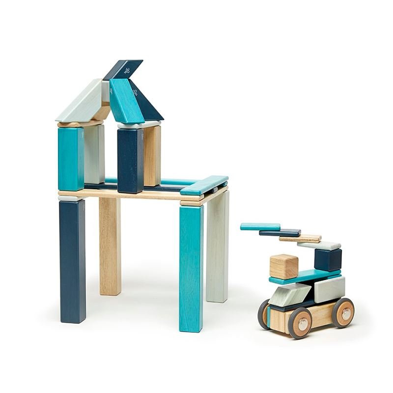 Tegu - 42 - Piece Set Magnetic Wooden Blocks Tegu Classics
