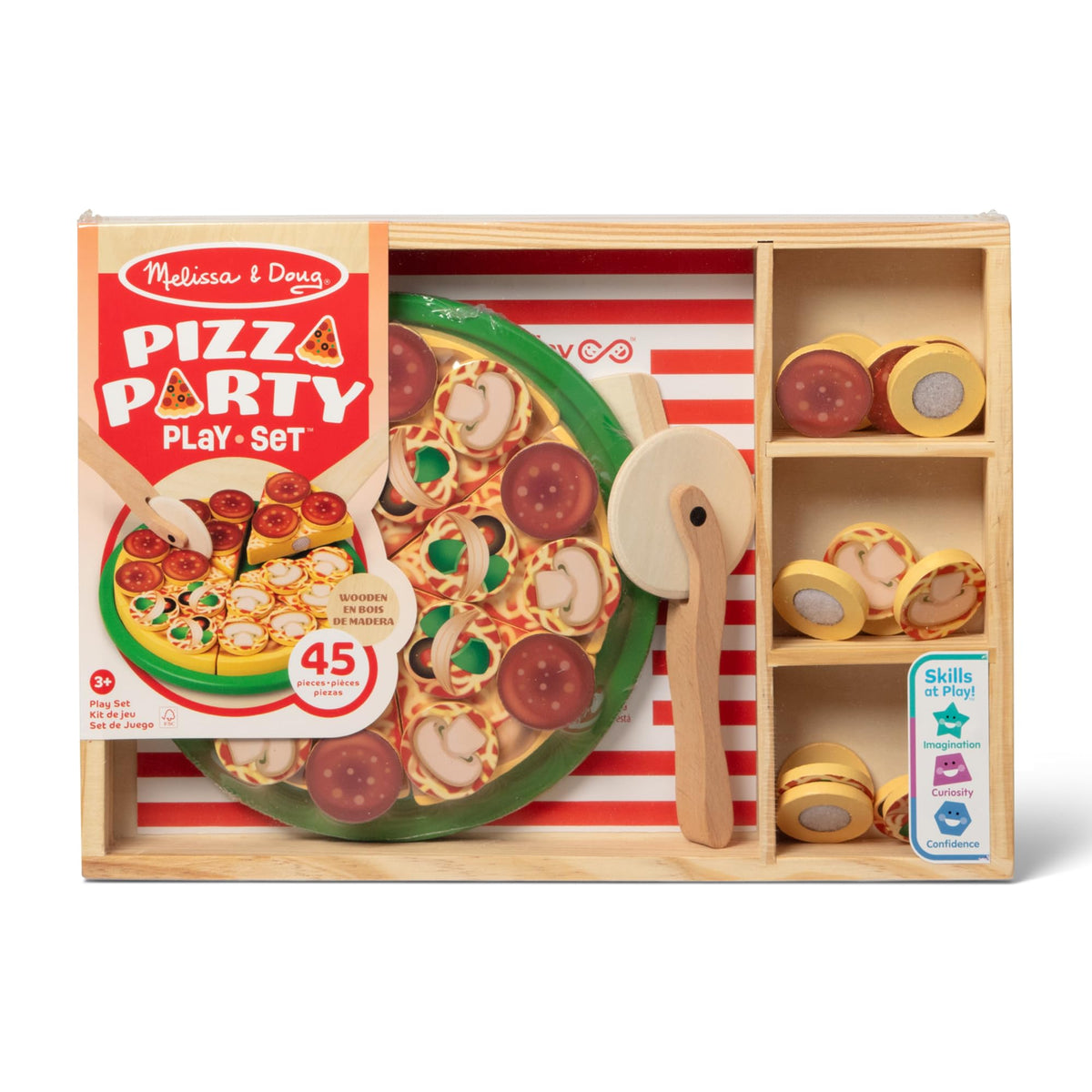 Melissa & Doug Wooden Pizza Party Play Set 167