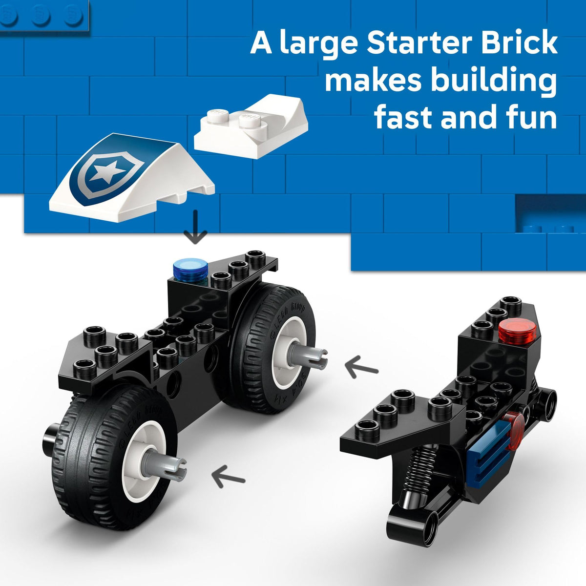 LEGO City Police Motorcycle Chase 60455