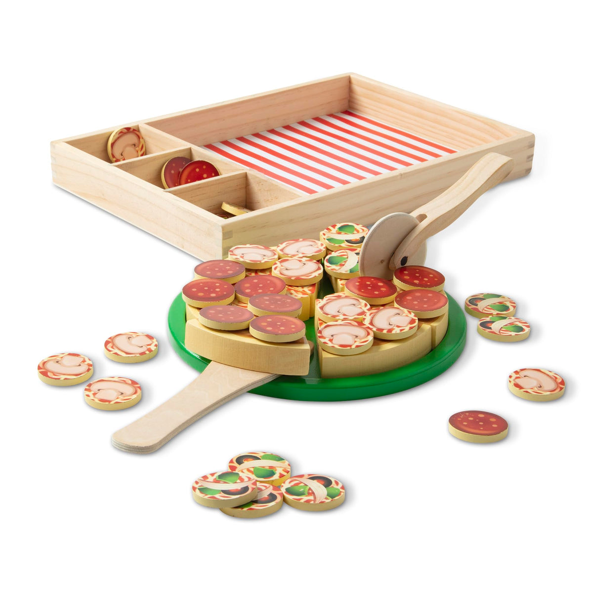 Melissa & Doug Wooden Pizza Party Play Set 167