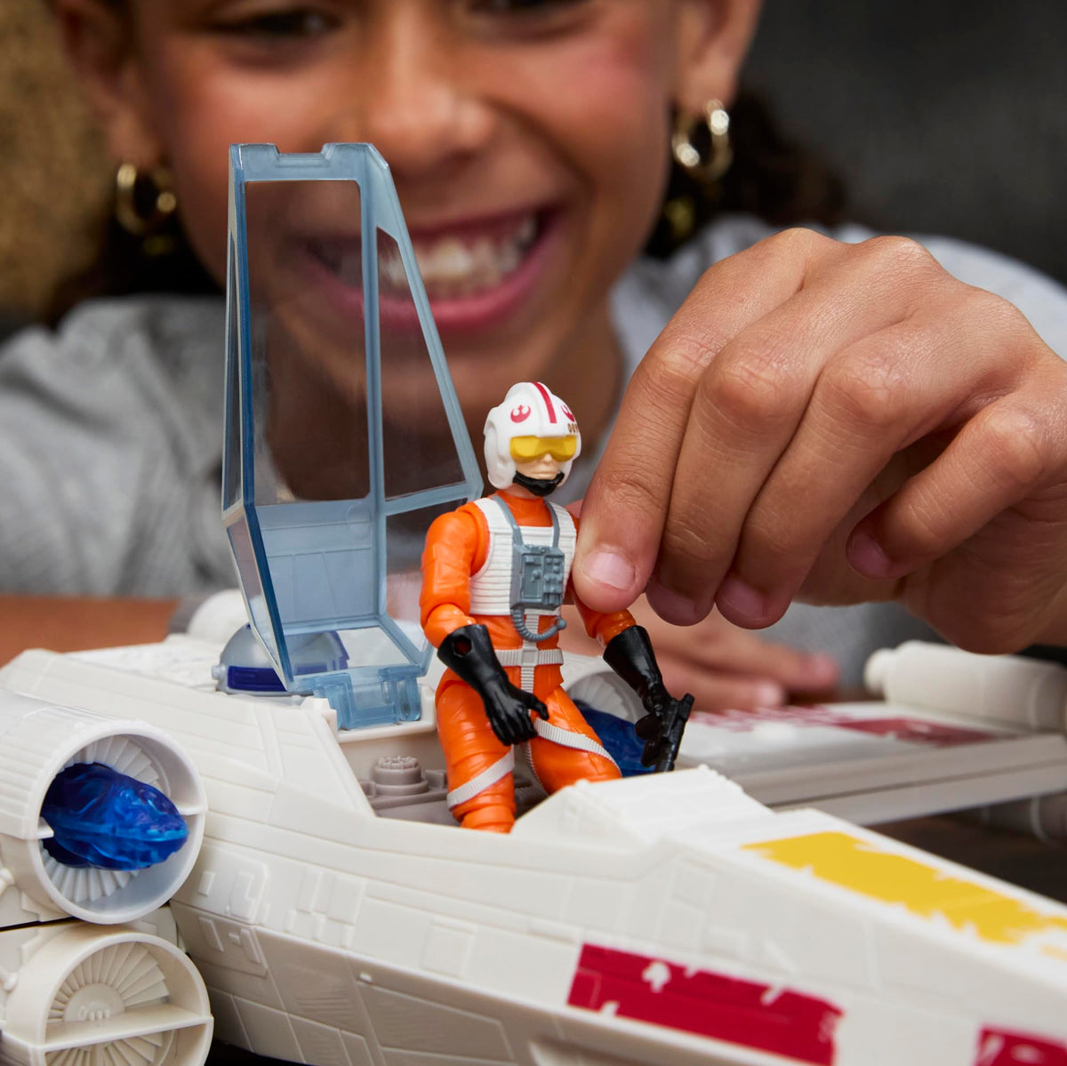 Star Wars Epic World of Action Luke's Force Strike X-Wing G0768