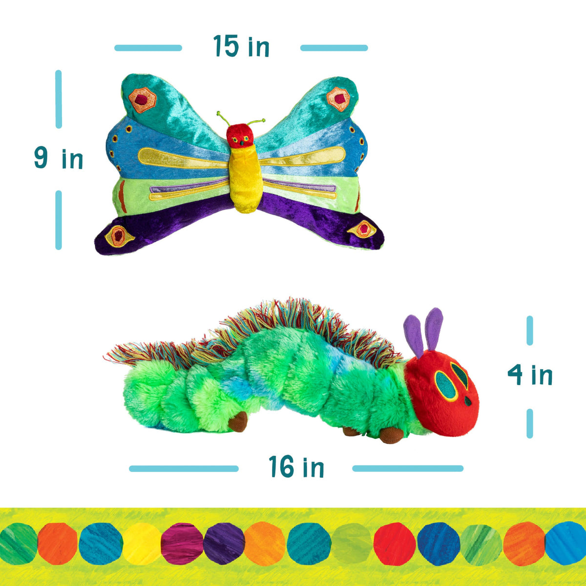 Kids Preferred Very Hungry Caterpillar Reversible Butterfly Plush