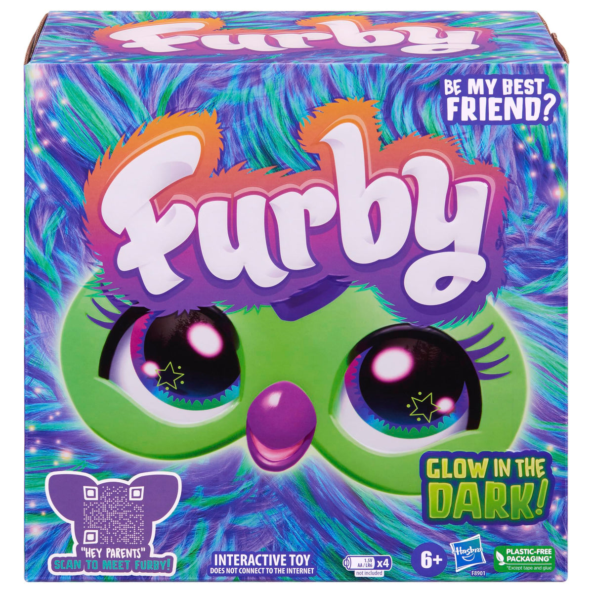Furby Galaxy Edition Glow in the Dark Interactive Plush F8901