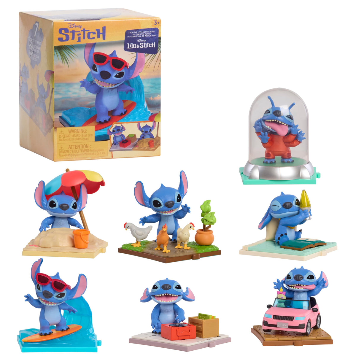 Just Play Disney Stitch Live-Action Movie Time 3-inch Figure 46109