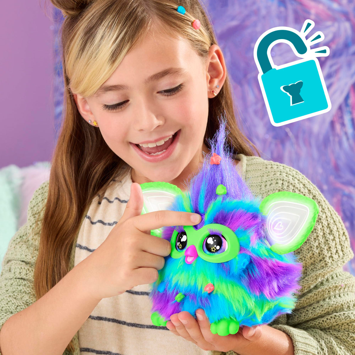 Furby Galaxy Edition Glow in the Dark Interactive Plush F8901