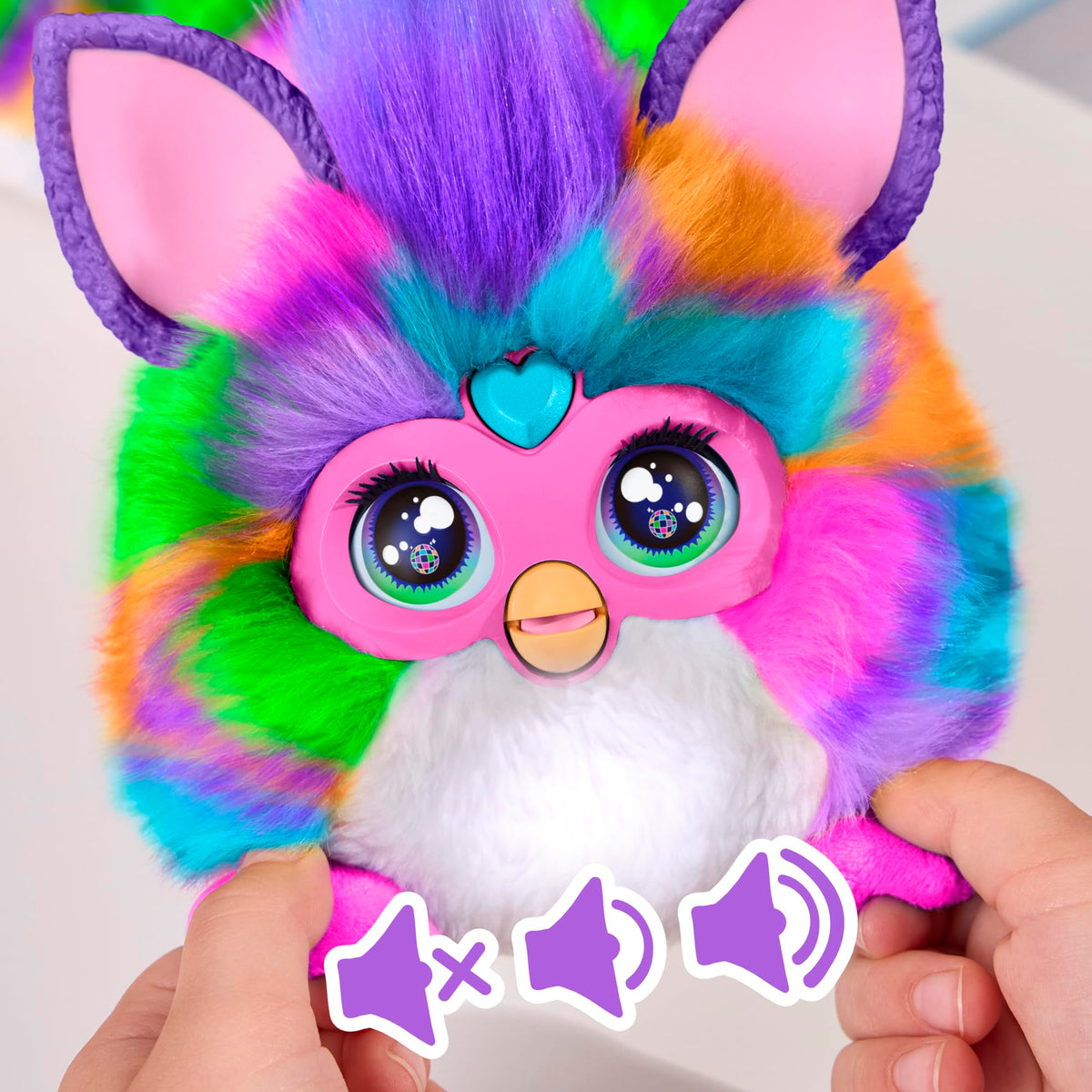 Furby DJ Interactive Plush Toy Neon Star G1696