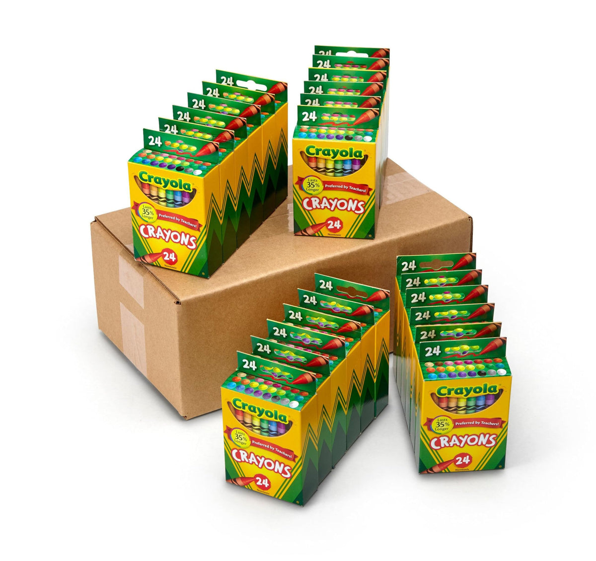 Crayola Crayons Classroom Pack 24 Boxes 52-4601