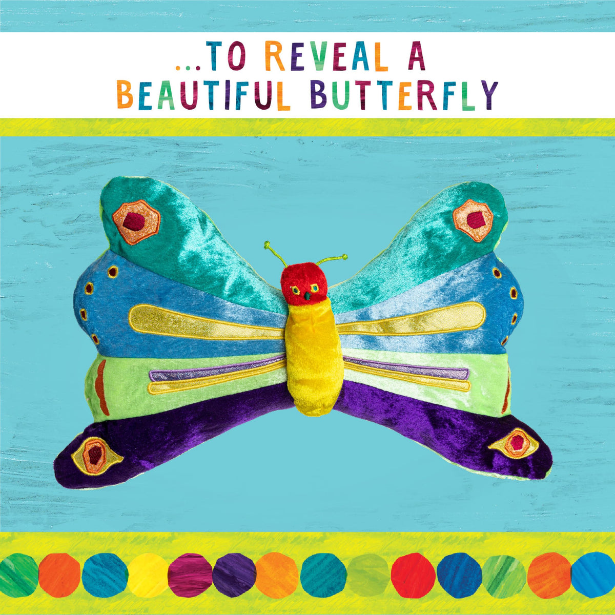 Kids Preferred Very Hungry Caterpillar Reversible Butterfly Plush