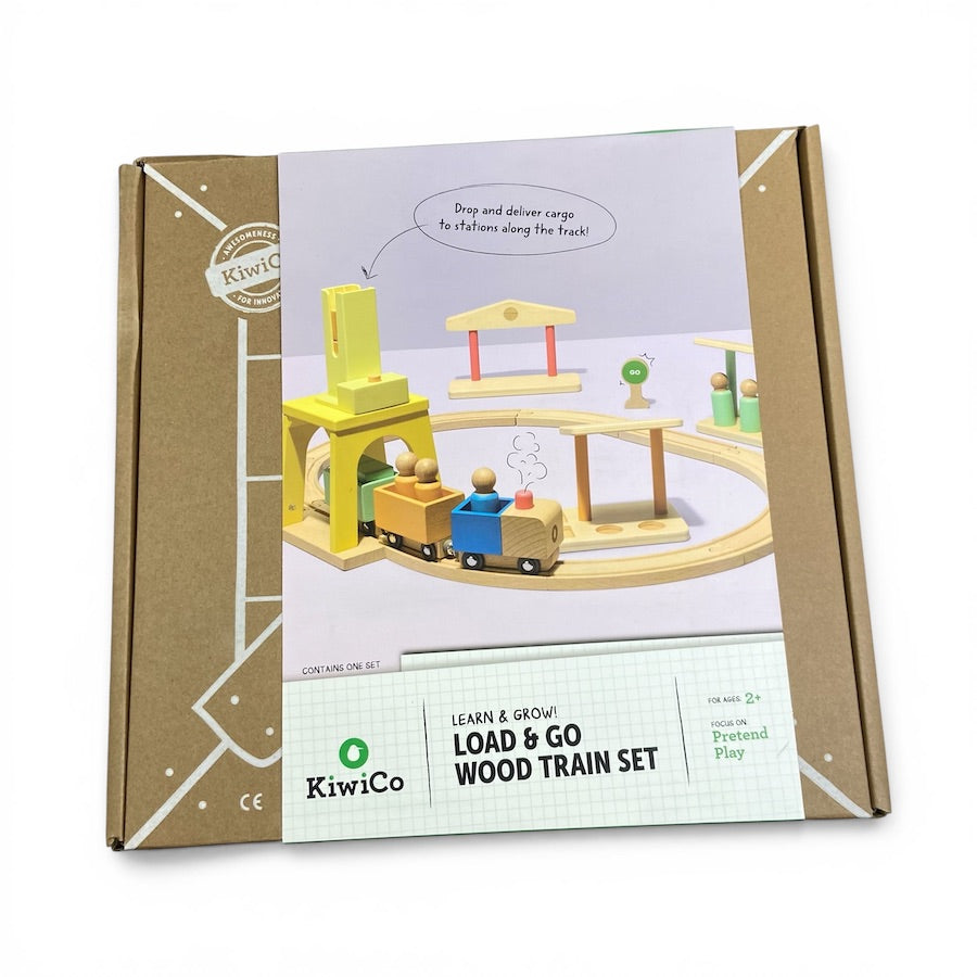 KiwiCo Load & Go Wood Train Set