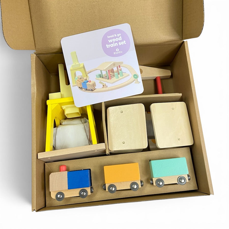 KiwiCo Load & Go Wood Train Set