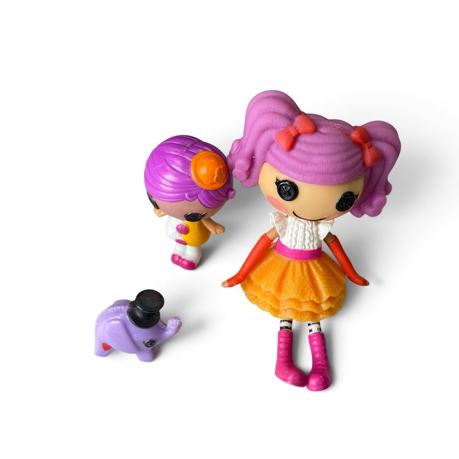 Lalaloopsy Mini Peanut Big Top & Squirt Lil Top Dolls