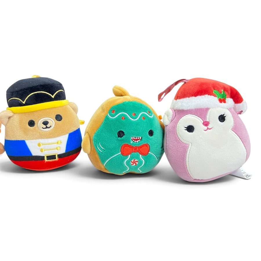Squishmallows Holiday Ornament Plush Bundle