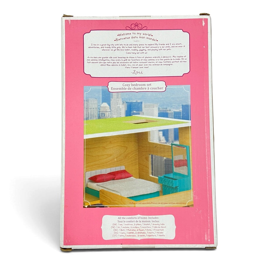Lori Cozy Bedroom Set for 6" dolls
