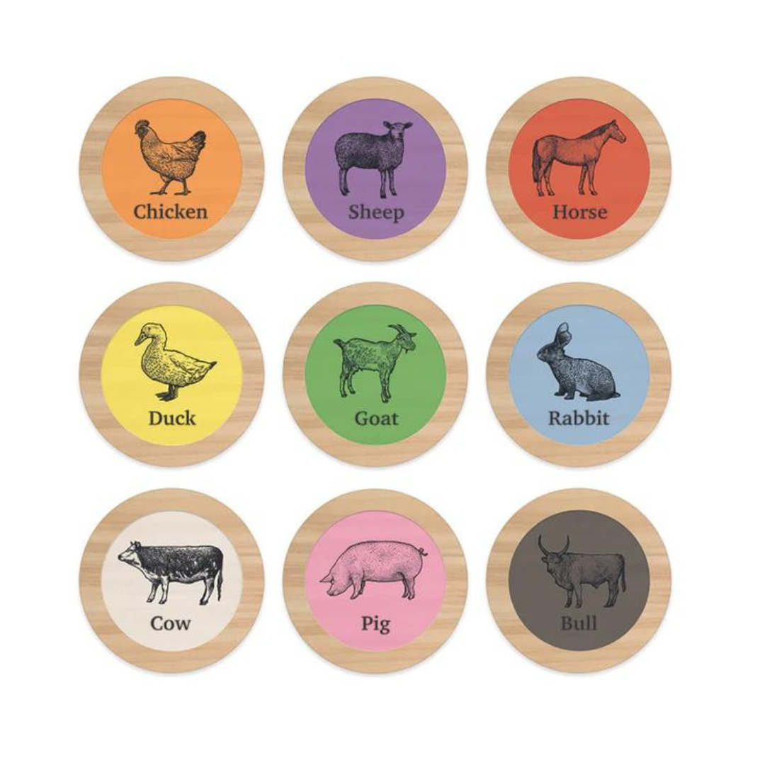 Lily River Wood Disc Matching Game at EasyTot