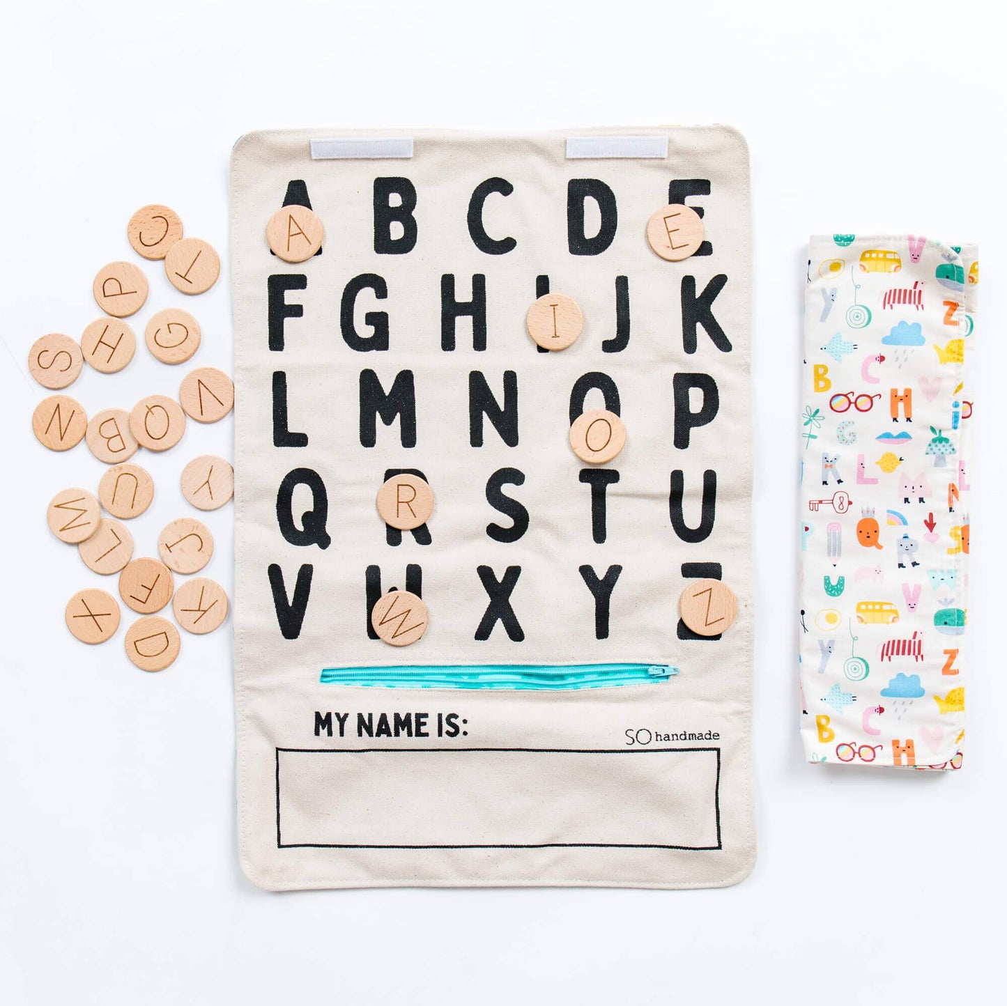 So Handmade Shop - ABC Play Mat – Educational & Portable Alphabet Play for Kids