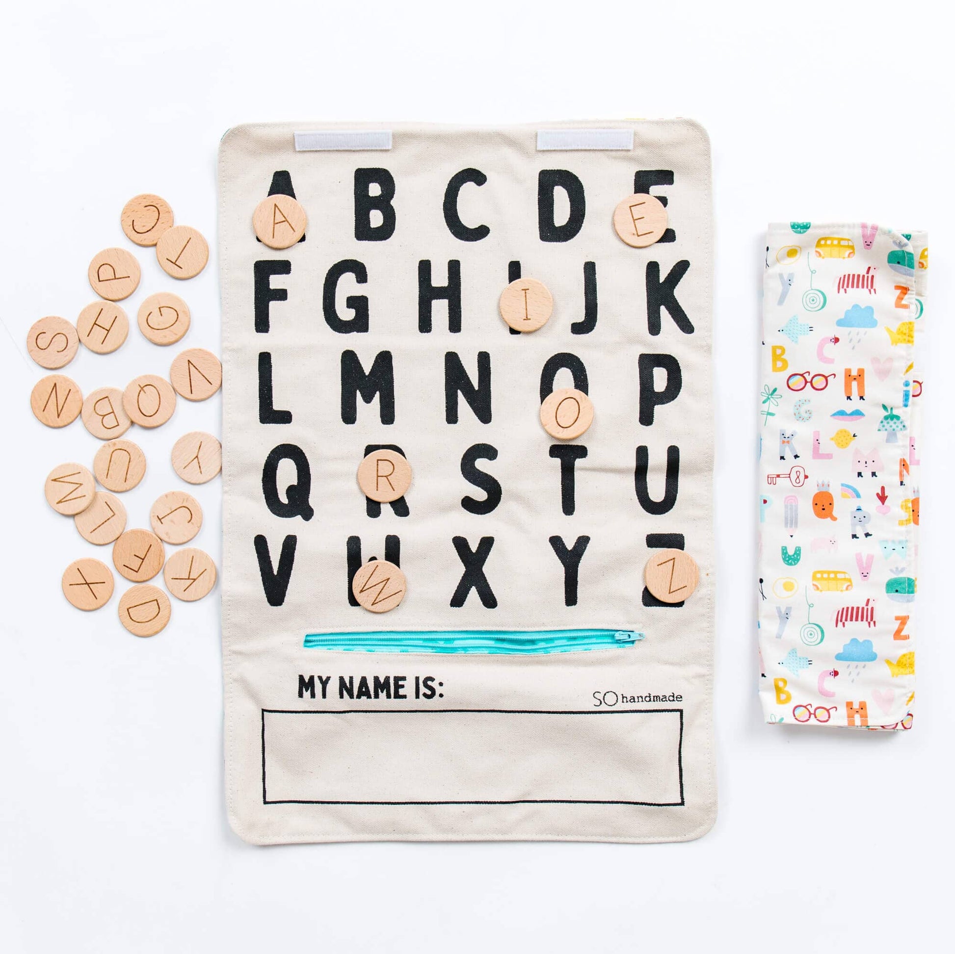 So Handmade Shop - ABC Play Mat – Educational & Portable Alphabet Play for Kids