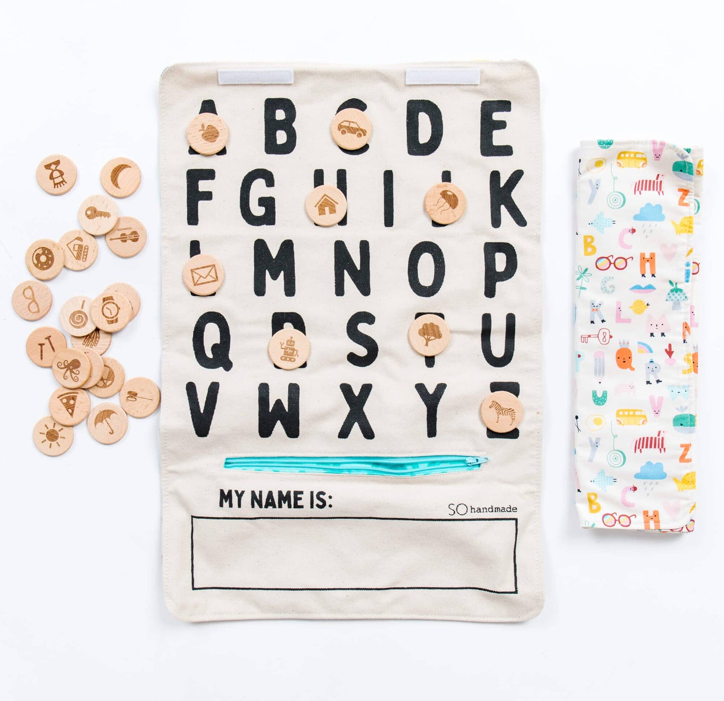 So Handmade Shop - ABC Play Mat – Educational & Portable Alphabet Play for Kids