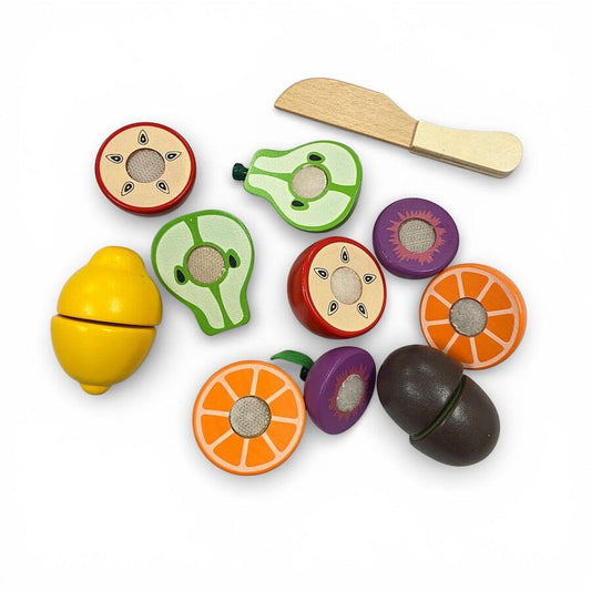 Airlab Colorful Wooden Cutting Fruit Set Toys 