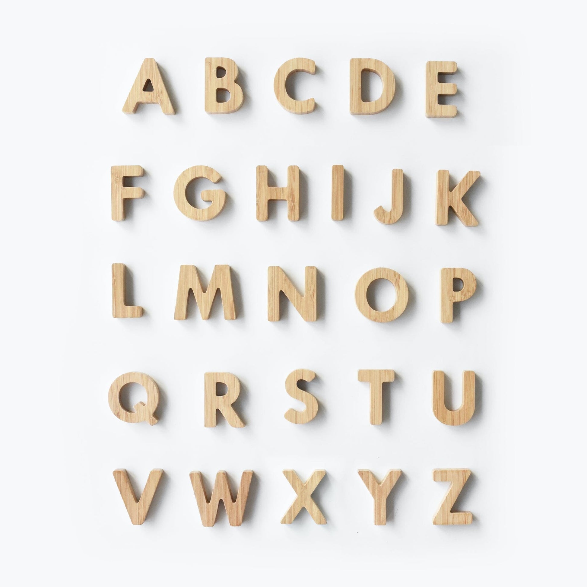 wee gallery alphabet adventure bundle bamboo letters all caps