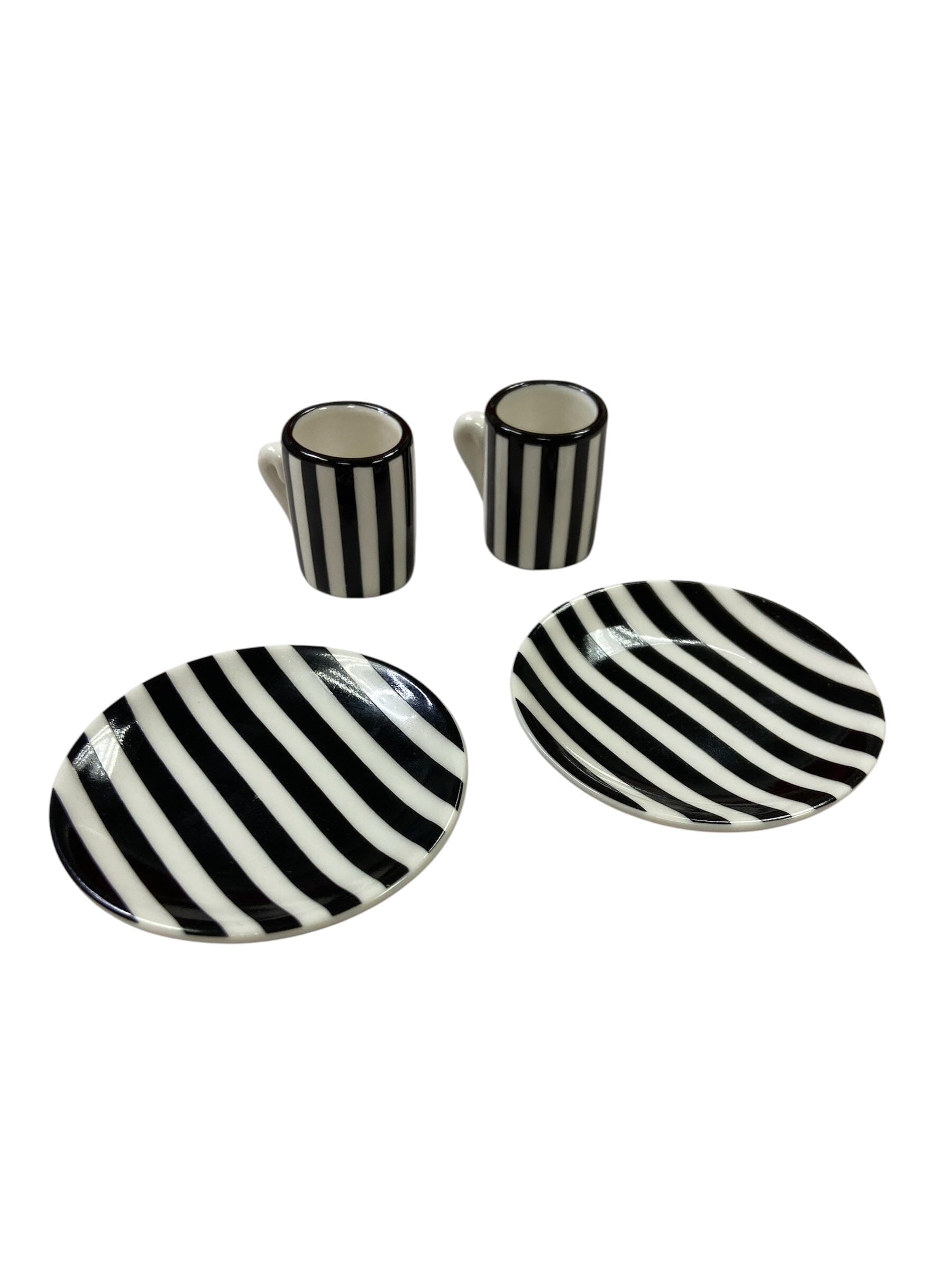 American Girl Black & White Dish Set Toys 