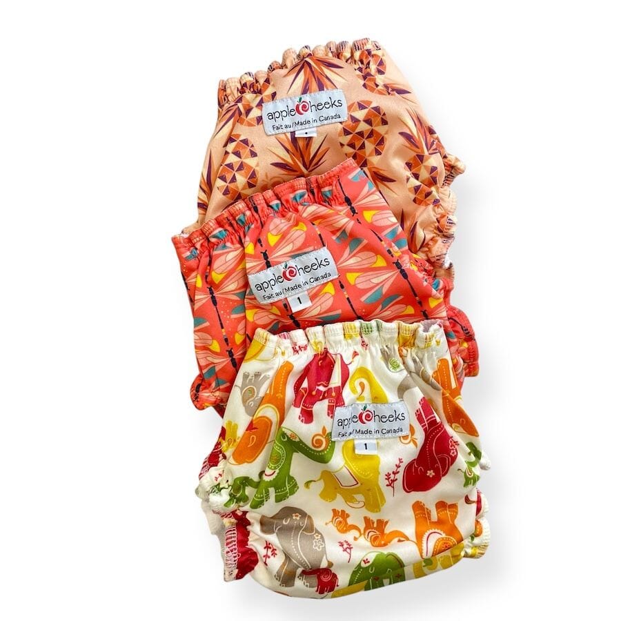 Apple Cheeks - Apple Cheeks Envelope Diaper Covers - Size 1