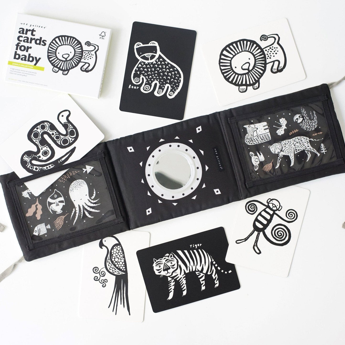 Baby Tummy Time Gallery with Mirror Bundle Gift Sets Jungle 
