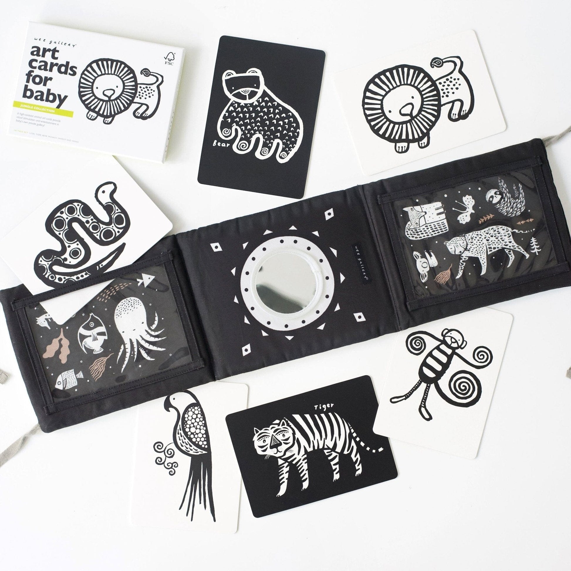 Baby Tummy Time Gallery with Mirror Bundle Gift Sets Jungle 