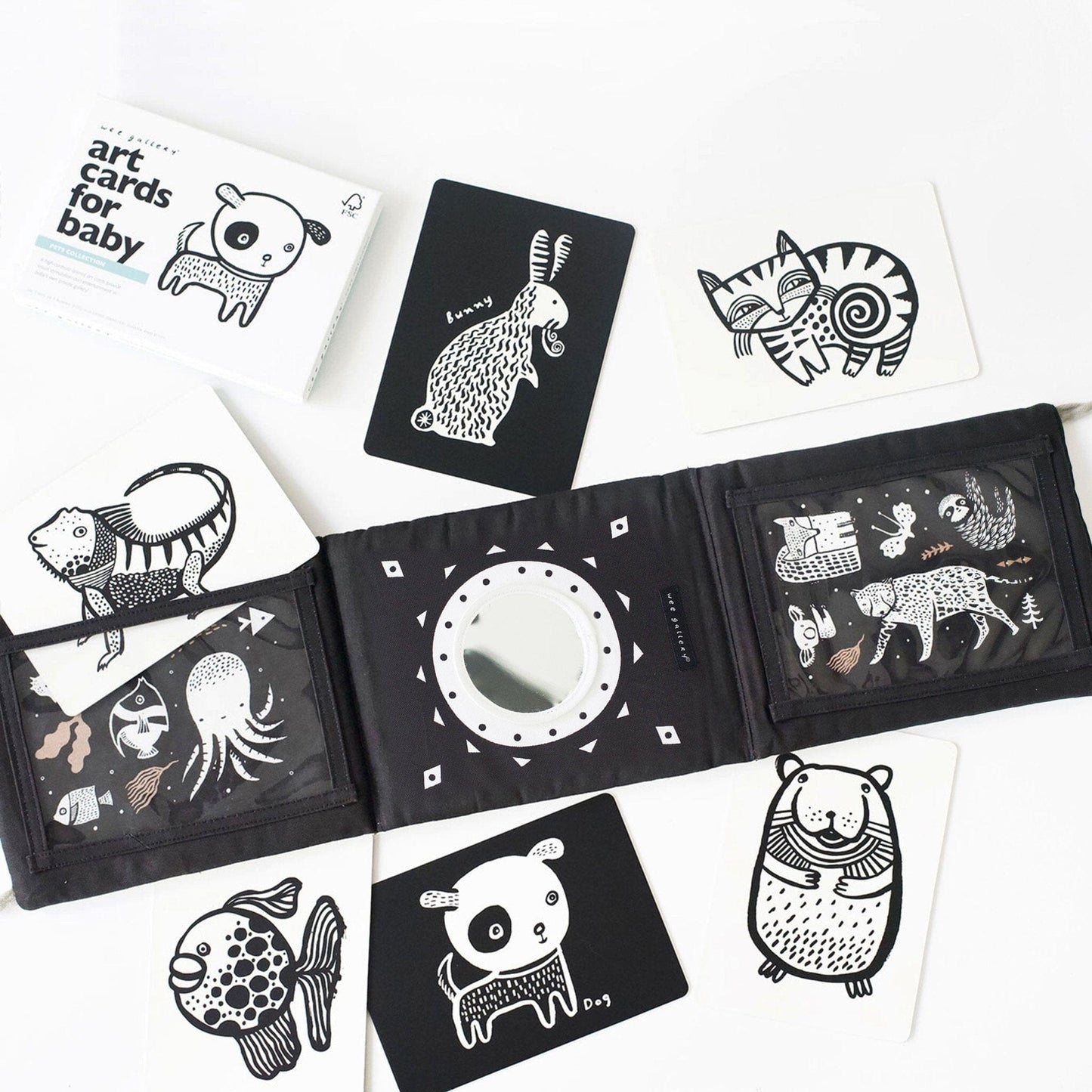 Baby Tummy Time Gallery with Mirror Bundle Gift Sets Pets 