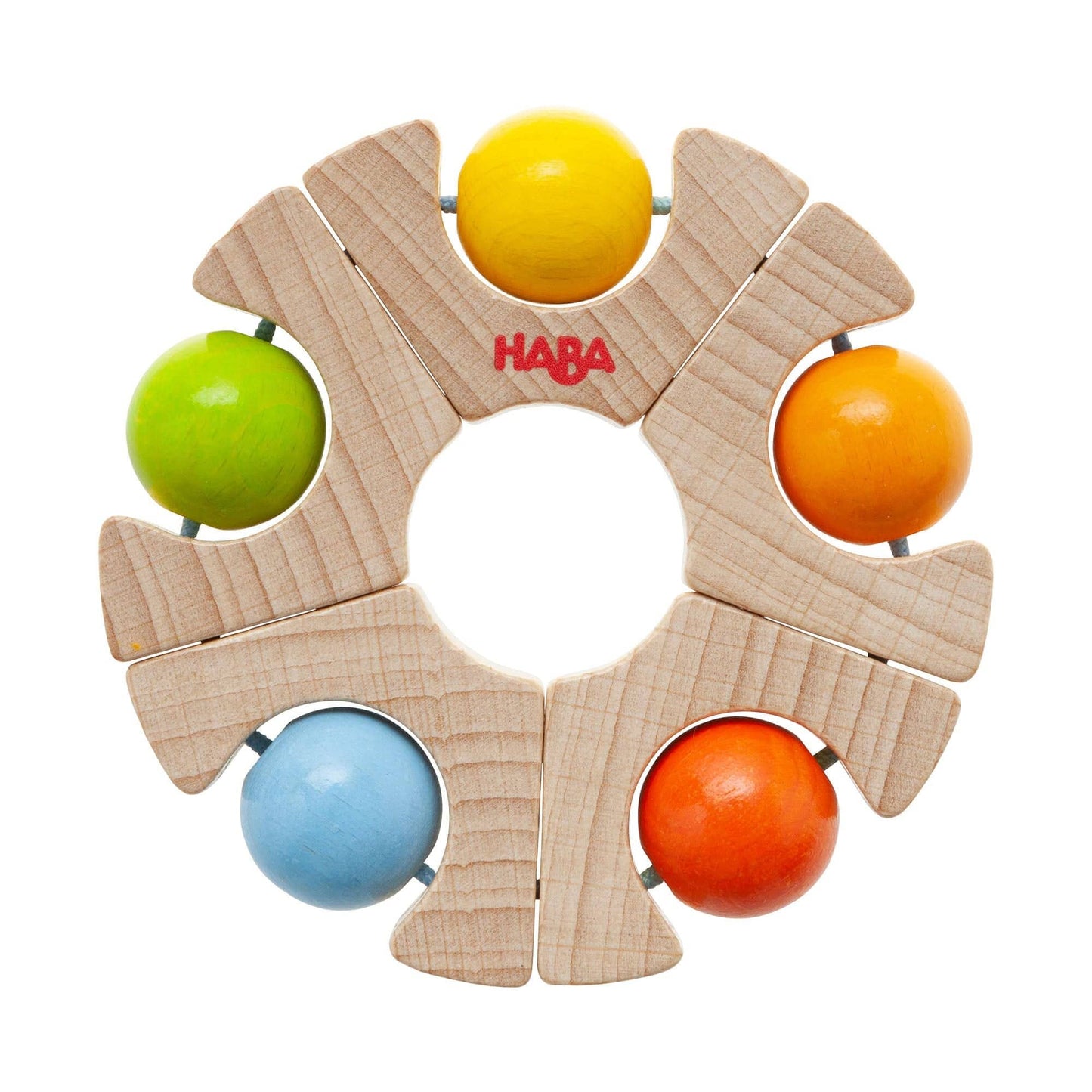 Ball Wheel Grasping Toy Wooden Baby 