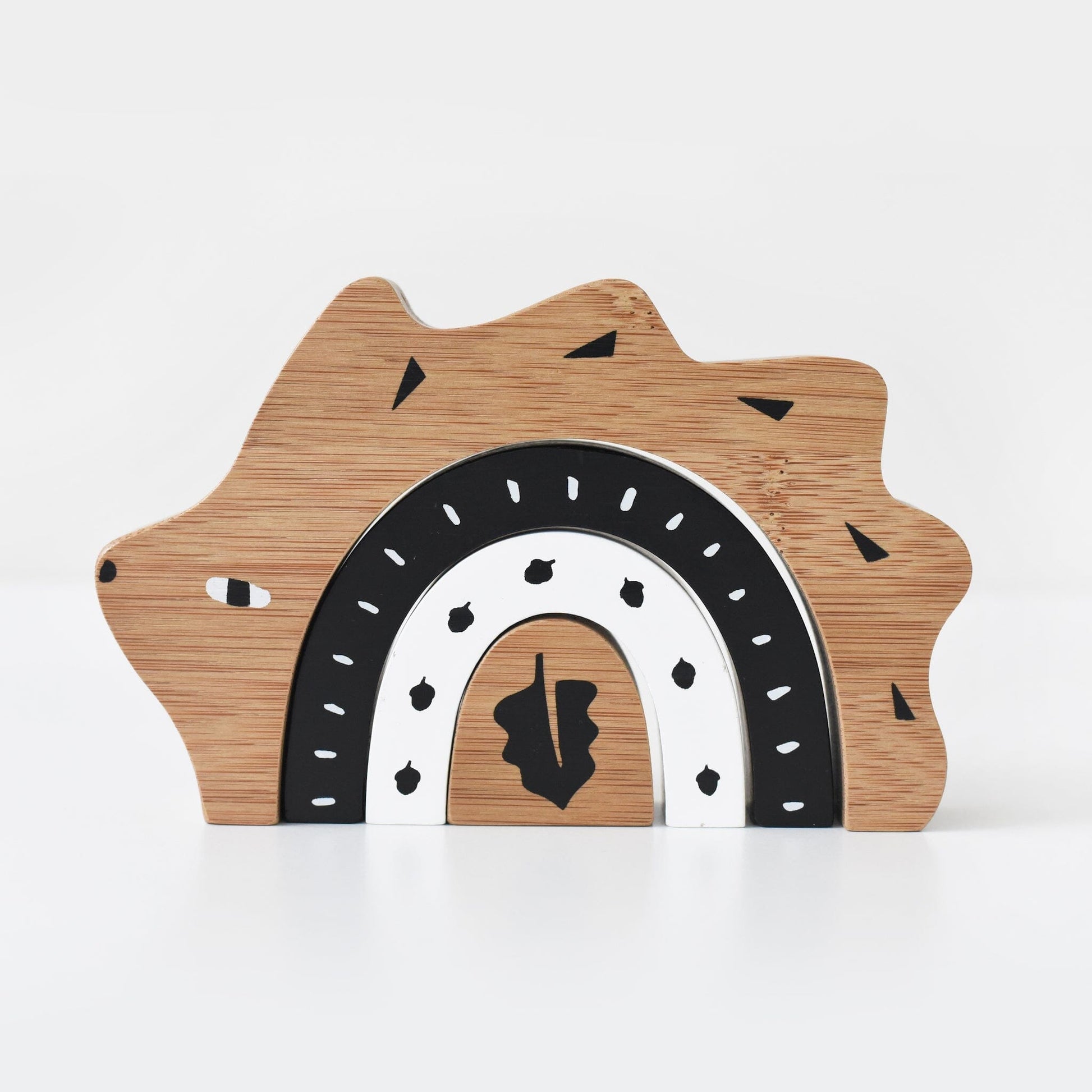 Bamboo Nesting Hedgehog Wooden Toys 