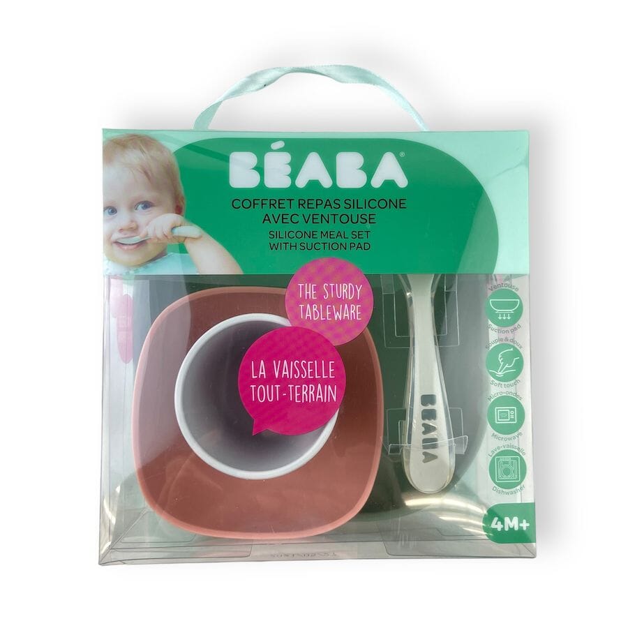 Beaba - Beaba 4 - Piece Silicone Dish Set
