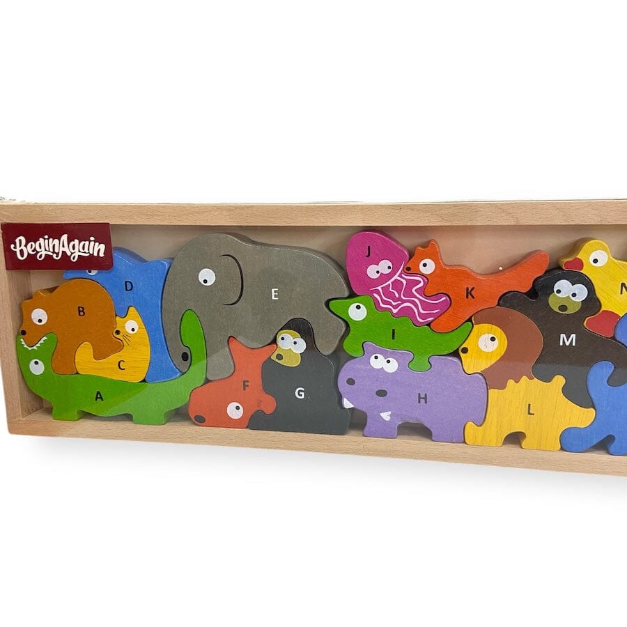 BeginAgain - BeginAgain Animal Parade A - Z Puzzle & Play Set