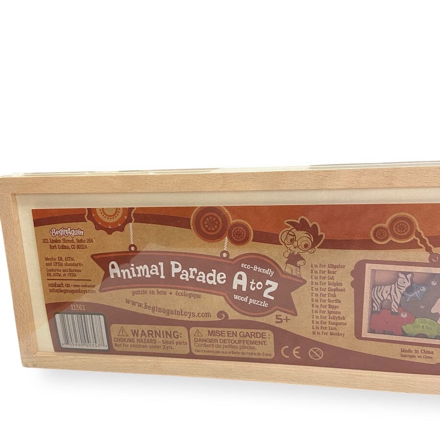BeginAgain - BeginAgain Animal Parade A - Z Puzzle & Play Set